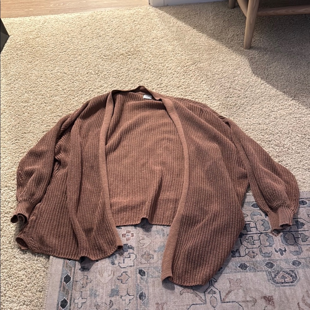 Cotton On Cozy Brown Cardigan Sweater